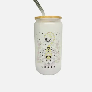 Gobelet en verre givré - Signe Astrologique