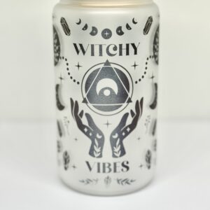 Gobelet en verre givré - Sorcière